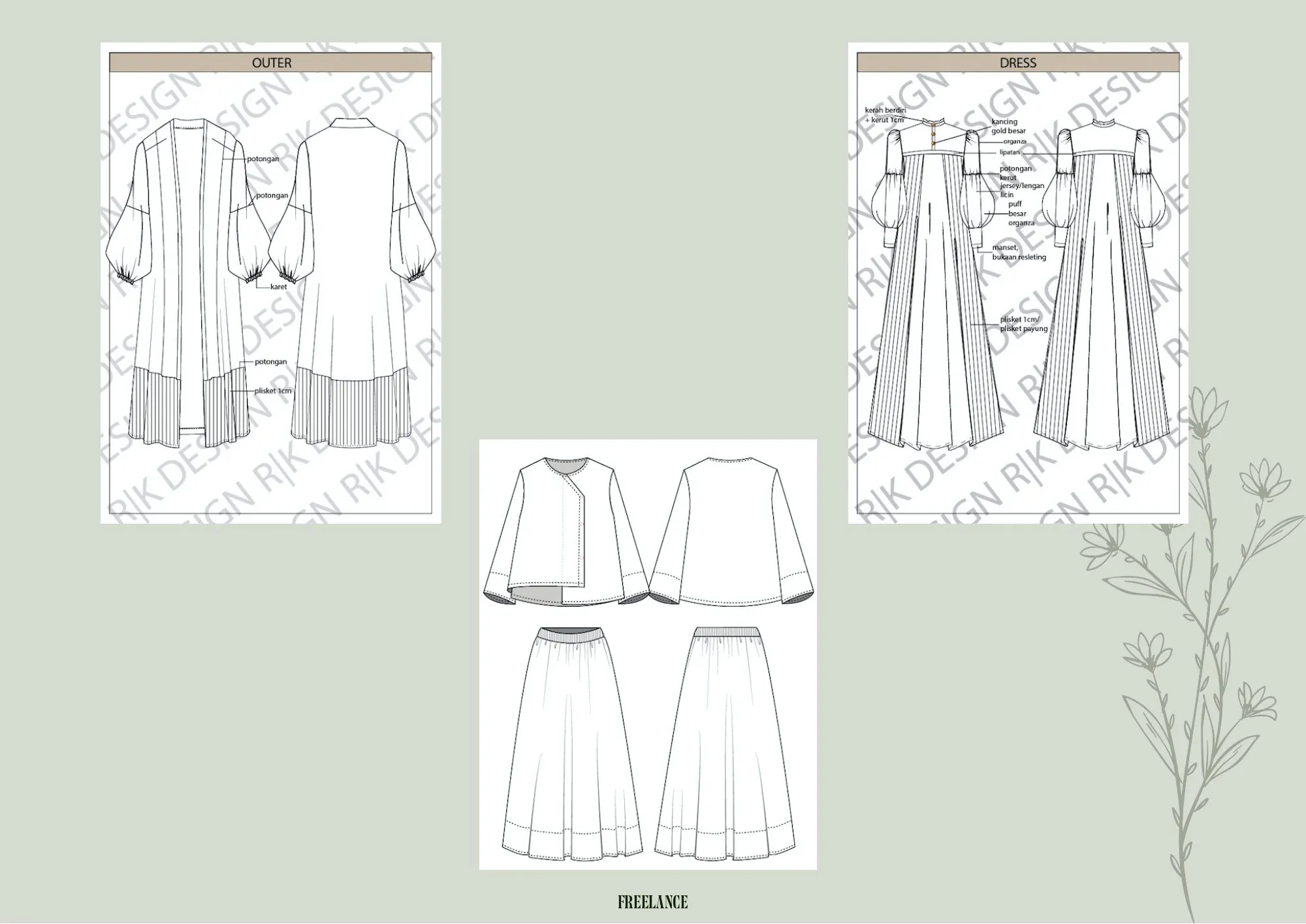Technical drawing untuk Freelance
